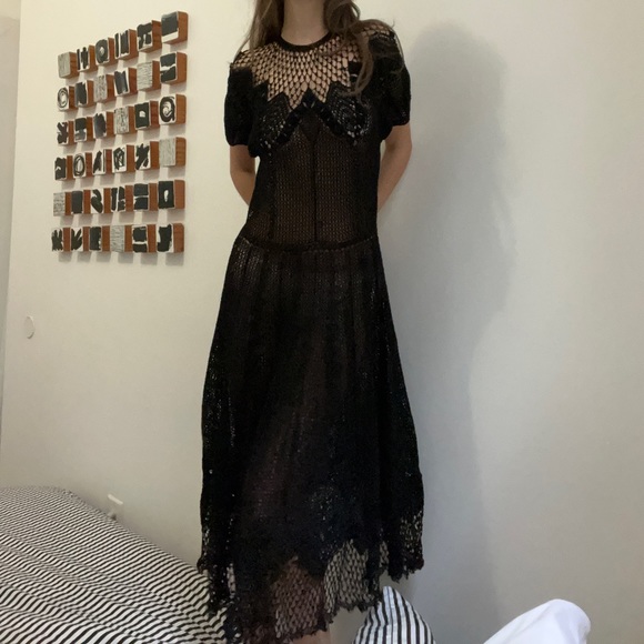 Vintage Crochet Maxi Dress - Picture 3 of 5